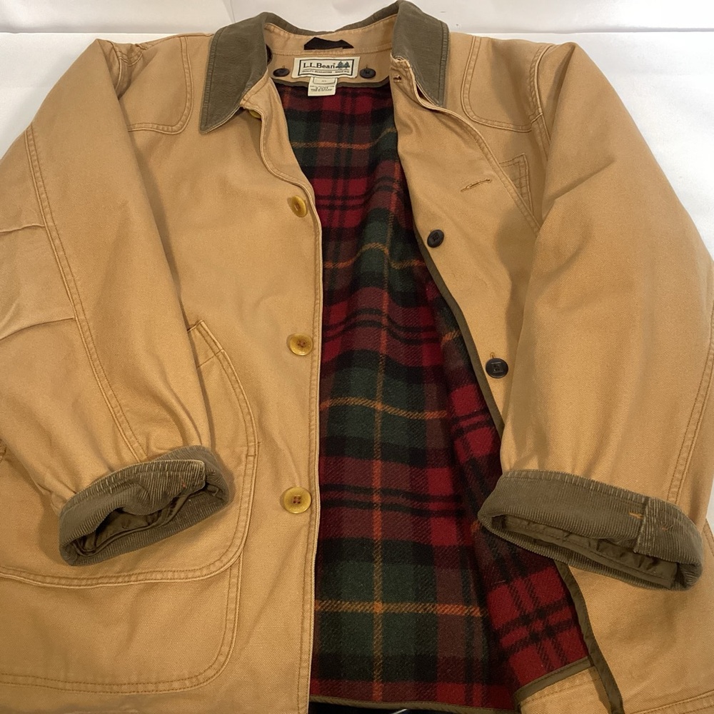 Vintage L.L. Bean Barn Chore Utility Canvas Mens Jacket size XL